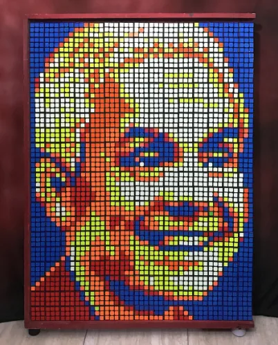 Mosaik Rubik Ganjar Pranowo